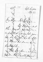 6 pages written 9 Apr 1863 by George Sisson Cooper to Sir Donald McLean in Woodlands, from Inward letters - George Sisson Cooper