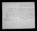 2 pages written 22 May 1865 by Te Waka Kawatini to Francis Edwards Hamlin, from Correspondence and other papers in Maori