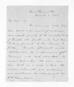 3 pages written 8 Mar 1856 by Henry Halse in New Plymouth District to Sir Donald McLean, from Inward letters - Henry Halse