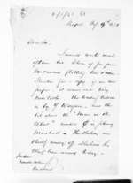 5 pages written 9 Feb 1871 by George Thomas Fannin in Napier City to Sir Donald McLean in Auckland Region, from Inward letters - G T Fannin