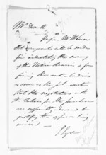 1 page written 20 Mar 1849 by Edward John Eyre to Alfred Domett, from Native Land Purchase Commissioner - Papers