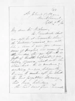 3 pages written 7 Sep 1860 by Sophia W Kingdon in Auckland Region to Sir Donald McLean, from Inward letters -  Kingdon, George and Sophia