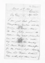 4 pages written 4 Apr 1861 by G Charon, from Inward letters - Surnames, Cha - Cla