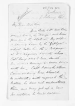 2 pages written 7 Feb 1861 by Michael Fitzgerald in Napier City to Sir Donald McLean, from Inward letters - Michael Fitzgerald