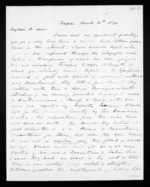 8 pages written 14 Mar 1870 by John Davies Ormond in Napier City to Sir Donald McLean, from Inward letters - J D Ormond