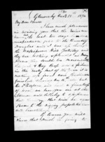 5 pages written 8 Dec 1874 by Archibald John McLean in Glenorchy to Sir Donald McLean, from Inward family correspondence - Archibald John McLean (brother)