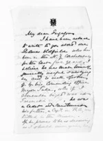 2 pages written by Sir James Fergusson, from Inward letters - Sir James Fergusson (Governor)
