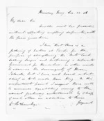 6 pages written 22 Dec 1856 by Henry Halse in New Plymouth District to Sir Donald McLean in Auckland Region, from Inward letters - Henry Halse