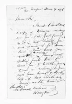 2 pages written 9 Jun 1876 by George Thomas Fannin in Napier City to Sir Donald McLean in Wellington City, from Inward letters - G T Fannin