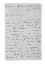 3 pages written 11 Jan 1860 by John Moore to Sir Donald McLean, from Inward letters - John and Mary Moore, and family