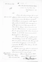 1 page written 23 Apr 1869 by John Morrison in London to Hawke's Bay Region, from Hawke's Bay.  McLean and J D Ormond, Superintendents - Letters to Superintendent