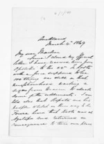2 pages written 4 Mar 1869 by Dr Daniel Pollen in Auckland Region to Sir Donald McLean, from Inward letters - Daniel Pollen