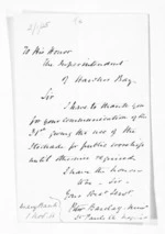 1 page written 1 Nov 1866 by Rev Peter Barclay in Napier City to Hawke's Bay Region, from Inward letters - P Barclay