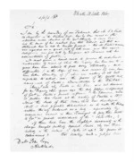 8 pages written 18 Oct 1860 by Charles Henry Strauss and F Richard Ferguson in Waiuku to Sir Donald McLean in Auckland Region, from Secretary, Native Department -  Administration of native affairs