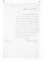 1 page written 6 May 1852 by Sir Donald McLean in Wellington to Wairarapa, from Native Land Purchase Commissioner - Papers