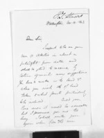 2 pages written 14 Nov 1863 by John Stuart in Wellington to Sir Donald McLean, from Inward letters - Surnames, Str - Stu