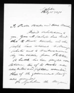 3 pages written 15 Feb 1870 by John Davies Ormond in Napier City to Paora Rerepu and Hone Te Wainohu, from Inward letters - J D Ormond