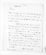 1 page, from Inward and outward letters - Sir Thomas Gore Browne (Governor)