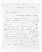 3 pages written 18 Dec 1856 by Henry King in New Plymouth District to Sir Donald McLean, from Inward letters -  Henry King