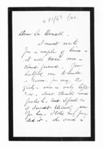 2 pages written by George Thomas Fannin to Sir Donald McLean, from Inward letters - G T Fannin