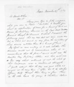 3 pages written 27 Nov 1874 by Henry Martin Hamlin in Napier City to Sir Donald McLean, from Inward letters - Surnames, Hamlin