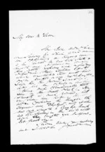 2 pages written 8 Dec 1851 by Robert Roger Strang to Sir Donald McLean, from Family correspondence - Robert Strang (father-in-law)