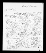 4 pages written 6 Dec 1851 by Robert Roger Strang in Wellington to Sir Donald McLean, from Family correspondence - Robert Strang (father-in-law)
