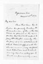 3 pages written 15 Aug 1872 by Robert Smelt Bush, from Inward letters - Robert S Bush