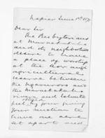 3 pages written 1 Jun 1874 by Sir Donald McLean in Napier City to Algernon Gray Tollemache in Napier City, from Inward letters - A G Tollemache