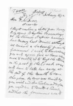 2 pages written 3 Feb 1872 by George Edward Read in Napier City to Sir Donald McLean, from Inward letters -  G E Read