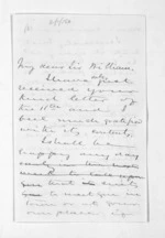 2 pages written 13 Nov 1869 by Sir Donald McLean, from Inward letters - Sir William Martin