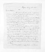 4 pages written 31 Jul 1868 by John Chilton Lambton Carter in Napier City to Sir Donald McLean, from Inward letters - J C Lambton Carter