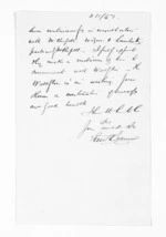 1 page written by George Thomas Fannin, from Inward letters - G T Fannin