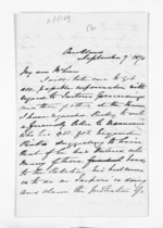 3 pages written 7 Sep 1870 by Dr Daniel Pollen in Auckland Region to Sir Donald McLean, from Inward letters - Daniel Pollen