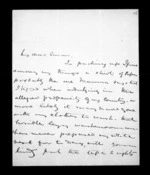 3 pages written 25 Jun 1850 by Sir Donald McLean to Susan Douglas McLean, from Inward and outward family correspondence - Susan McLean (wife)