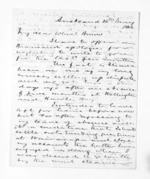 3 pages written 26 May 1862 by Sir Donald McLean in Auckland City to Sir Thomas Robert Gore Browne, from Inward and outward letters - Sir Thomas Gore Browne (Governor)