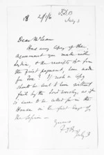 2 pages written by Sir Francis Dillon Bell to Sir Donald McLean, from Inward letters - Francis Dillon Bell