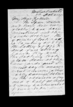 8 pages written 5 Oct 1876 by Sir Robert Donald Douglas Maclean to Sir Donald McLean, from Inward family correspondence - Douglas Maclean (son)