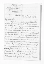 3 pages written 17 Mar 1873 by Sir Donald McLean in Auckland Region to John Lang Currie, from Inward letters - John L Currie