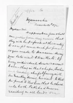 4 pages written 12 Dec 1872 by Robert Smelt Bush in Ngaruawahia to Sir Donald McLean, from Inward letters - Robert S Bush