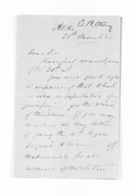 4 pages written 28 Mar 1865 by Caesar Hastings Otway in Akitio, from Inward letters - C H Otway