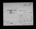 2 pages written 11 Dec 1864 by Sir Robert Donald Douglas Maclean to Sir Donald McLean, from Inward family correspondence - Douglas Maclean (son)