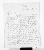 2 pages written 5 Aug 1869 by William Nicholas Searancke in Rangitikei District to Sir Donald McLean in Wellington City, from Inward letters - W N Searancke