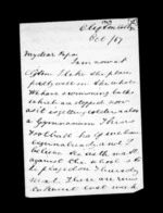 3 pages written 1 Oct 1867 by Sir Robert Donald Douglas Maclean to Sir Donald McLean, from Inward family correspondence - Douglas Maclean (son)