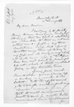 2 pages written 14 Jan 1864 by Henry Robert Russell to Sir Donald McLean, from Inward letters - H R Russell