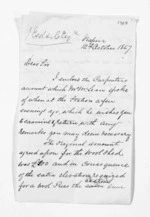 2 pages written 12 Oct 1867 by Edward Lister Green in Napier City, from Inward letters - Edward L Green