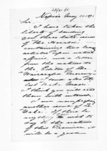 2 pages written 11 May 1871 by James Grindell in Napier City to Sir Donald McLean, from Inward letters - James Grindell