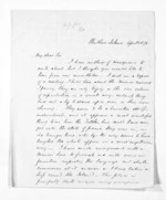 2 pages written 28 Apr 1873 by Samuel Deighton in Chatham Islands to Sir Donald McLean in Wellington, from Inward letters - Samuel Deighton