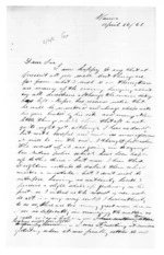 3 pages written 26 Apr 1865 by Samuel Locke to Sir Donald McLean in Napier City, from Superintendent, Hawkes Bay and Government Agent, East Coast - Papers