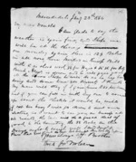 2 pages written 23 Jan 1864 by Archibald John McLean to Sir Donald McLean, from Inward family correspondence - Archibald John McLean (brother)